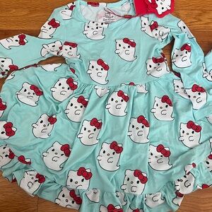 NWT posh peanut hello kitty ghosts dress